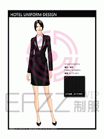 前臺服務(wù)生制服設(shè)計效果圖488