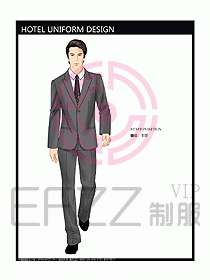 前臺服務(wù)生制服設(shè)計效果圖489