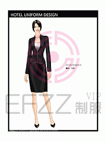 前臺服務(wù)生制服設(shè)計效果圖495