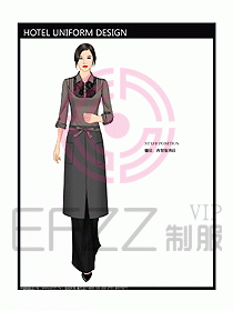 酒店西餐服務(wù)生制服設(shè)計(jì)圖760