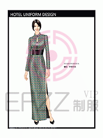 酒店中餐咨客制服設(shè)計(jì)圖577