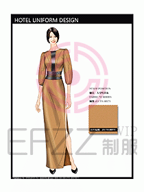 酒店中餐咨客制服設(shè)計(jì)圖582