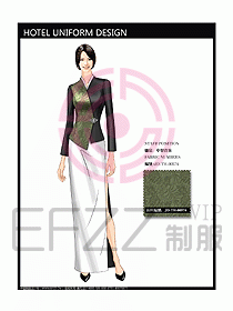 酒店中餐咨客制服設(shè)計(jì)圖587