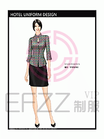 酒店中餐服務(wù)員制服設(shè)計(jì)圖1211