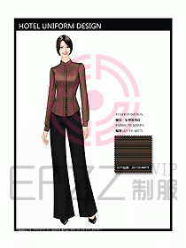 酒店中餐服務(wù)員制服設(shè)計(jì)圖1217