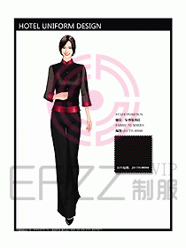 酒店中餐服務(wù)員制服設(shè)計(jì)圖1221