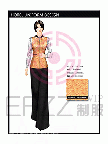 酒店中餐服務(wù)員制服設(shè)計(jì)圖1227