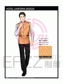 酒店中餐服務(wù)員制服設(shè)計圖1228