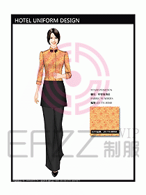 酒店中餐服務(wù)員制服設(shè)計(jì)圖1239
