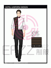 酒店中餐服務(wù)員制服設(shè)計圖1242