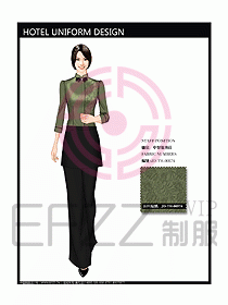 酒店中餐服務(wù)員制服設(shè)計(jì)圖1243