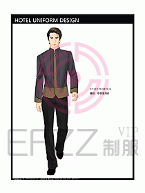 酒店中餐服務(wù)員制服設(shè)計(jì)圖1259