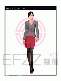 女時(shí)尚秋冬職業(yè)裝設(shè)計(jì)圖652