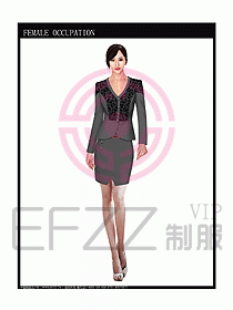 女時(shí)尚秋冬職業(yè)裝設(shè)計(jì)圖663