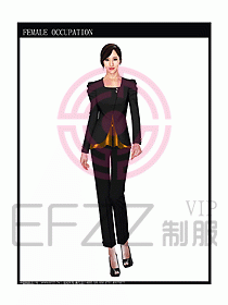 女時(shí)尚秋冬職業(yè)裝設(shè)計(jì)圖670