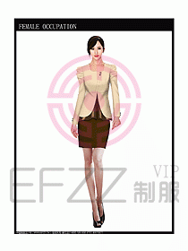 女時尚秋冬職業(yè)裝設(shè)計(jì)圖676