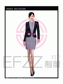 女時尚秋冬職業(yè)裝設(shè)計圖677