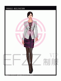 女時尚秋冬職業(yè)裝設(shè)計圖678