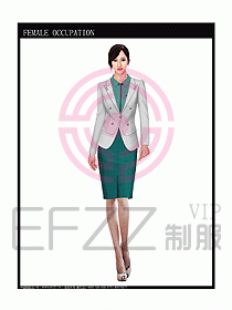 女時尚秋冬職業(yè)裝設計圖686