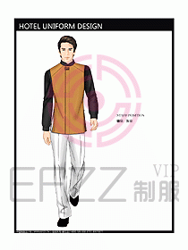 酒店客房服務(wù)員制服設(shè)計(jì)328
