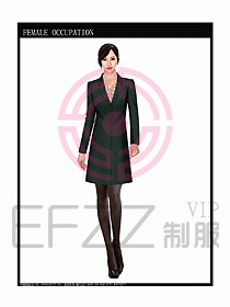 女職業(yè)裝大衣設計圖070