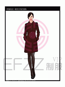 女職業(yè)裝大衣設(shè)計圖095