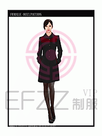 女職業(yè)裝OL大衣設(shè)計圖108