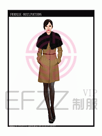 女職業(yè)裝OL大衣設(shè)計(jì)圖113