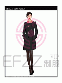 女職業(yè)裝OL大衣設(shè)計(jì)圖117