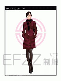 女職業(yè)裝OL大衣設(shè)計(jì)圖115