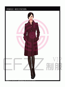 女職業(yè)裝OL大衣設計圖118