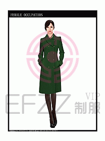 女職業(yè)裝OL大衣設(shè)計(jì)圖122