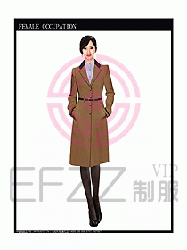 女職業(yè)裝OL大衣設(shè)計(jì)圖119