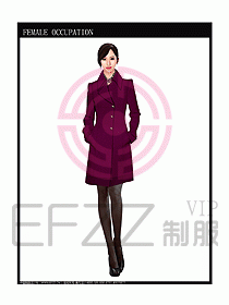 女職業(yè)裝OL大衣設(shè)計圖127