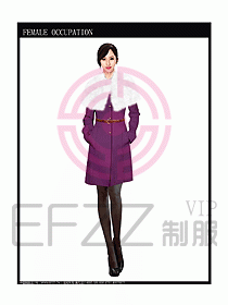 女職業(yè)裝OL大衣設(shè)計(jì)圖128