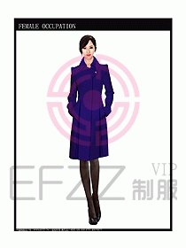 女職業(yè)裝OL大衣設(shè)計圖124