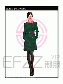 女職業(yè)裝OL大衣設(shè)計(jì)圖132