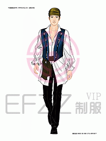 KTV男女服務(wù)員制服設(shè)計(jì)圖386