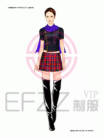 KTV男女服務(wù)員制服設(shè)計(jì)圖397