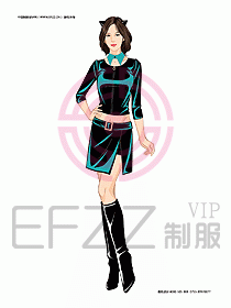 KTV男女服務員制服設計圖401