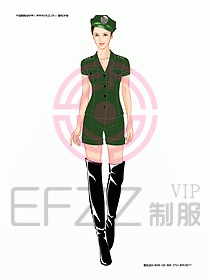 KTV男女服務(wù)員制服設(shè)計(jì)圖407