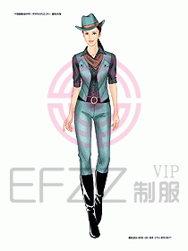 KTV男女服務(wù)員制服設(shè)計(jì)圖409