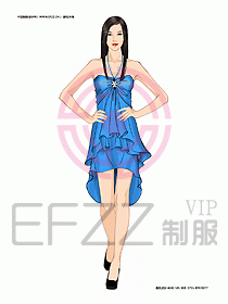 KTV男女服務(wù)員制服設(shè)計(jì)圖425