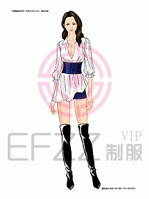 KTV男女服務(wù)員制服設(shè)計(jì)圖449