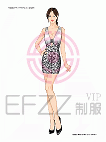 KTV男女服務(wù)員制服設(shè)計(jì)圖448