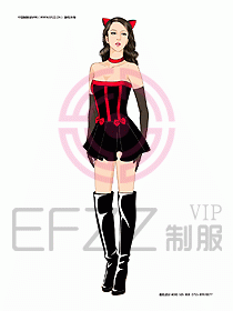 KTV男女服務(wù)員制服設(shè)計(jì)圖457