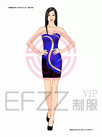 KTV男女服務(wù)員制服設(shè)計(jì)圖459