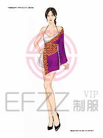 KTV男女服務(wù)員制服設(shè)計(jì)圖463