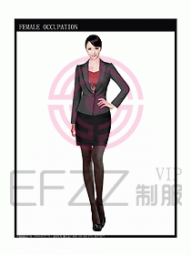 時(shí)尚職業(yè)女西服設(shè)計(jì)圖695