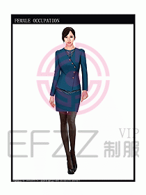 時(shí)尚職業(yè)女西服設(shè)計(jì)圖702
